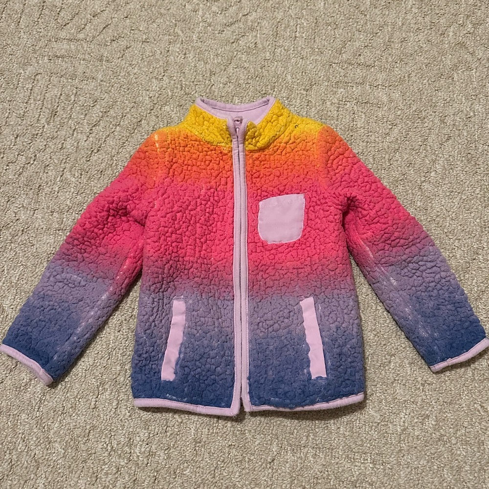 Cat & Jack Pink and Orange Fleece Jacket